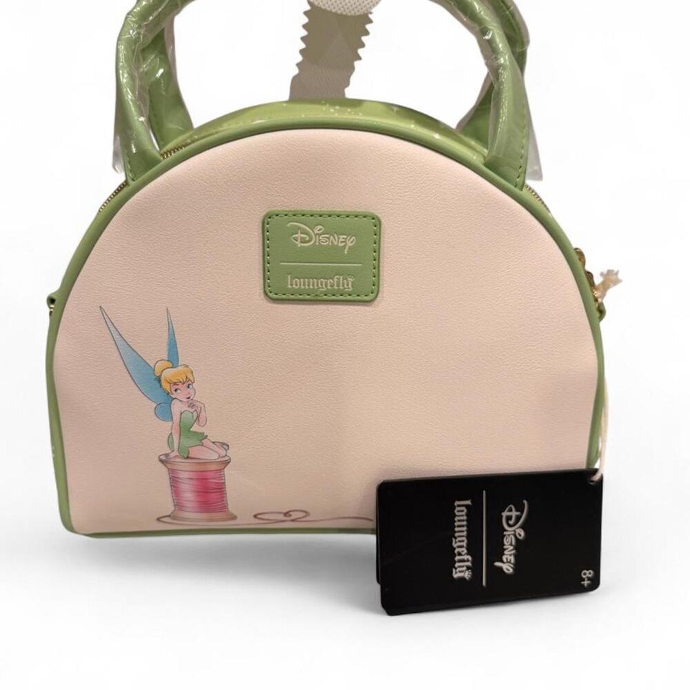 NWT Loungefly Disney Peter Pan Tinker Bell Cameo Spool Crossbody Bag Purse